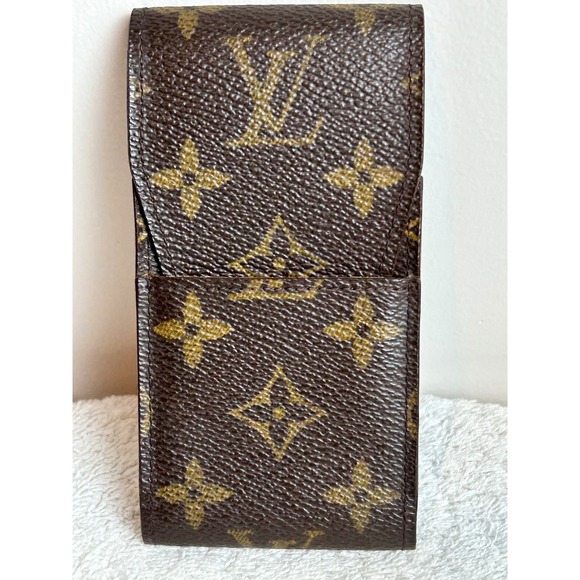 Louis Vuitton Monogram Canvas Cigarette Case Pocket Holder Vintage - Picture 1 of 12